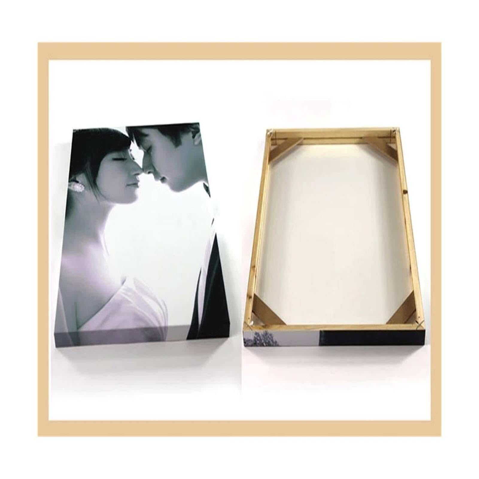 Vfdthr Width 125Cm Photo Frames Natural Wood Frame For Canvas Painting Picture Factory Provide Diy Wall Photo Poster(,Height 55)