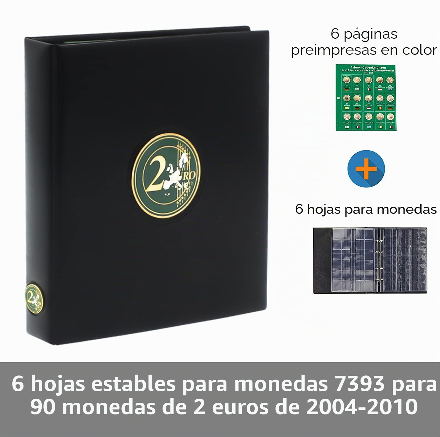 SAFE Premium Álbum para Coleccionistas de Monedas de 2 Euros - Volumen 1 para Colección 2004-2010
