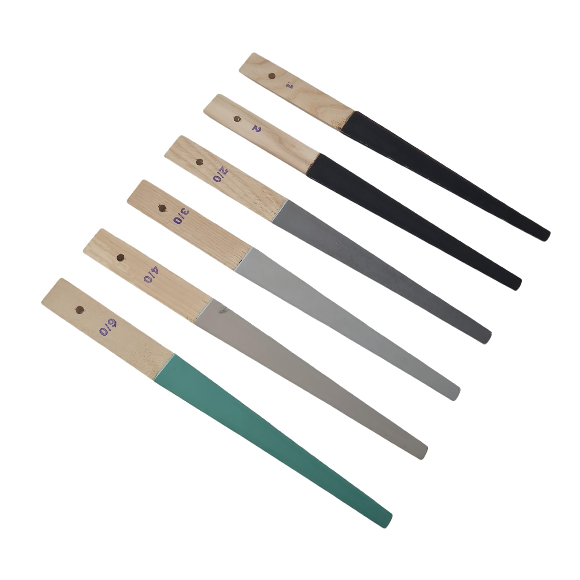 Luxuro Half-Round Sanding Sticks,Set Of 6 Pcs In 6 Grits Overall Length: 9-1/4"-image-27