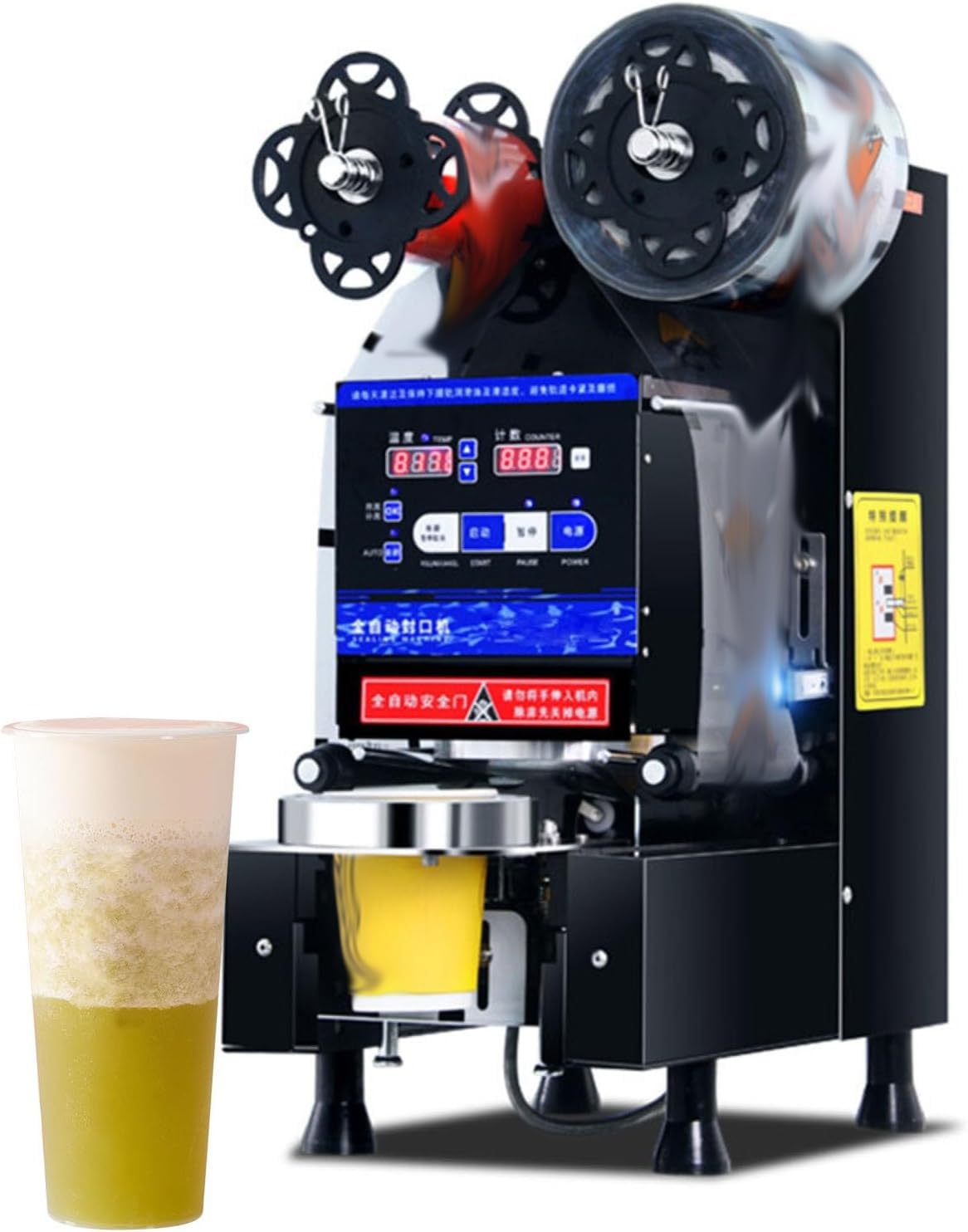 AYCDL Commercial Drink Cup Sealing Machine Tea Shop Sealing Machine Automatic Cup Sealer