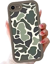 Camo Phone Case for iPhone 16e/iPhone 17e 6.1",Cool Leopard Print Cases Unique Cheetah Tortoise Design Pattern for Men Boys Teens,Soft TPU Brown Shockproof Lens Protection Cover for iPhone 16e