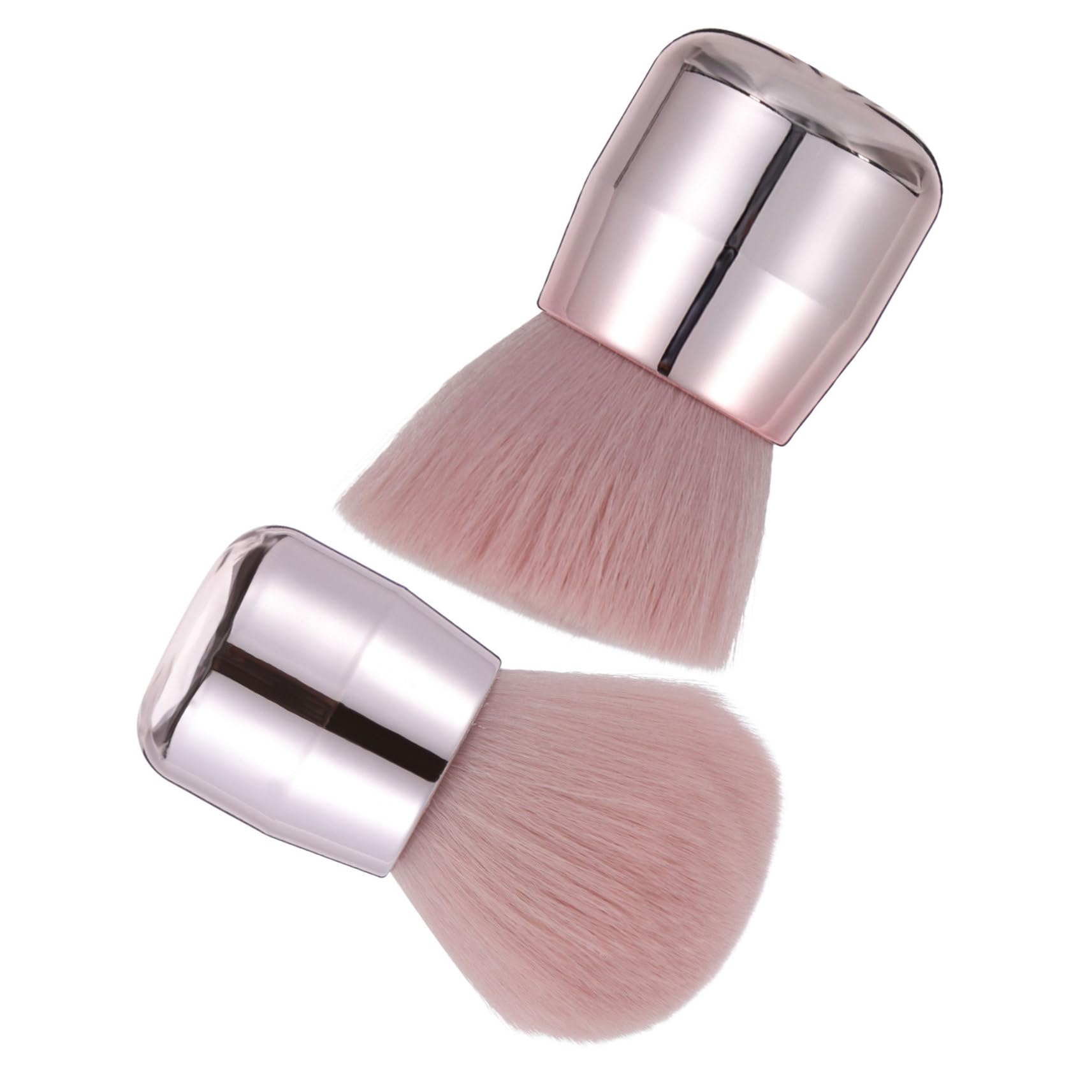 LIFKOME 2Pcs Mushroom Shape Makeup Tool Brush Portable Foundation Powder and Blush Applicator for Face Makeup Dual Ended Design for Contouring and Coverage