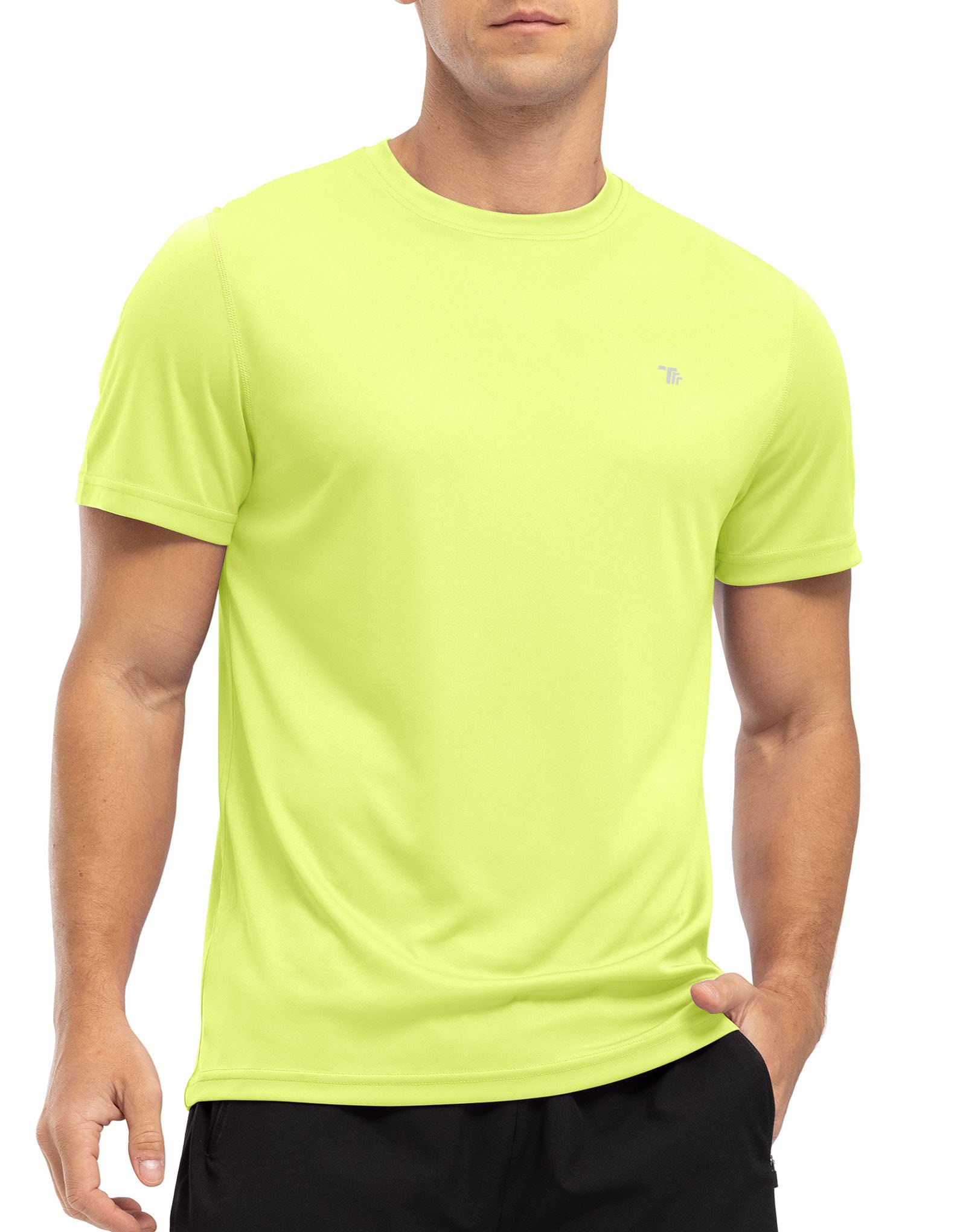 YSENTO Herren Rashguard Schwimmshirt UV Shirt Schnelltrocknend Kurzarm Sommer Sonnenschutz Wasser Shirts