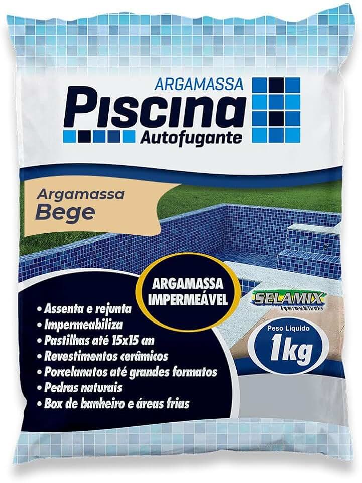 Argamassa Piscina Aut. Impermeável Cor Bege 1Kg
