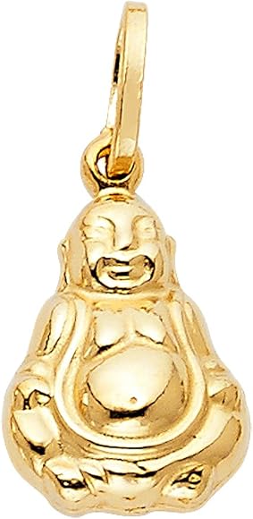 Real gold buddha necklace Clearance