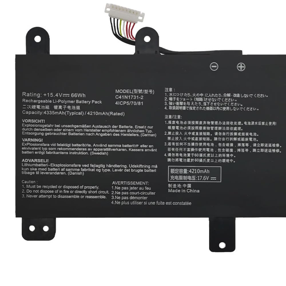 BLESYS C41N1731 Akku für Asus ROG Strix Scar II GL504 GL504G