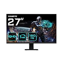 Gigabyte GS27QA 27″ Monitor da Gioco QHD – 2560 x 1440 (QHD), 180Hz, 1ms, 300 cd, m2, FreeSync, HDR Ready, HDMI 2.0, Displayport 1.4