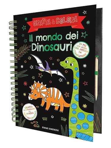 Il Mondo Dei Dinosauri. Gratta E Colora. Ediz. Illustrata - 3