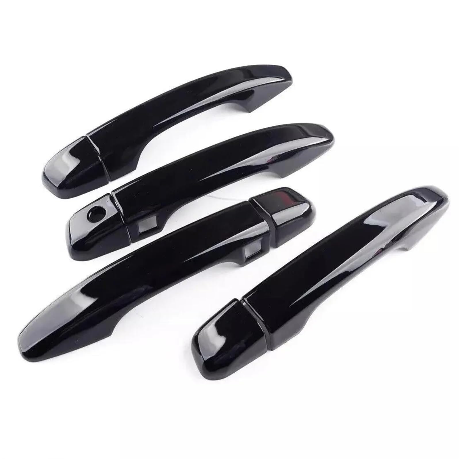 Yytemd Black- W Smart Key Car Side Door Handle Cover Moulding Trim Exterior Decor Accessories For Accord 2018-2021 Chrome(Black- W Smart Key)