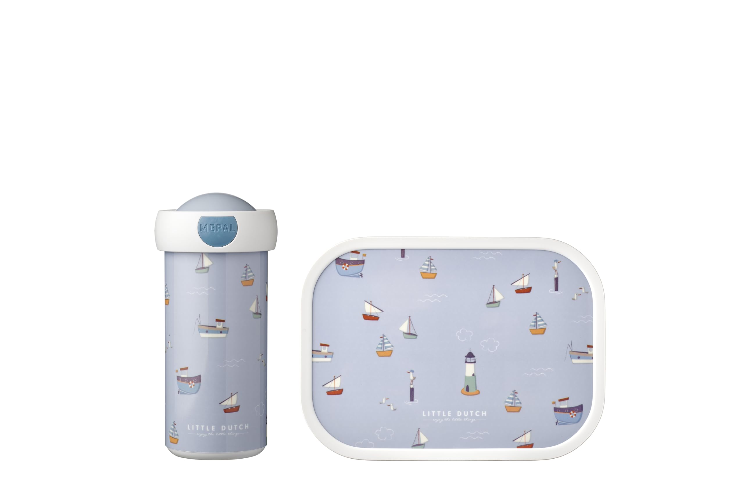 Set Pranzo Mepal Campus Per Bambini - Bicchiere 300ml E Porta Pranzo 750ml, Senza BPA, Design Flowers & Butterflies - Foto 8