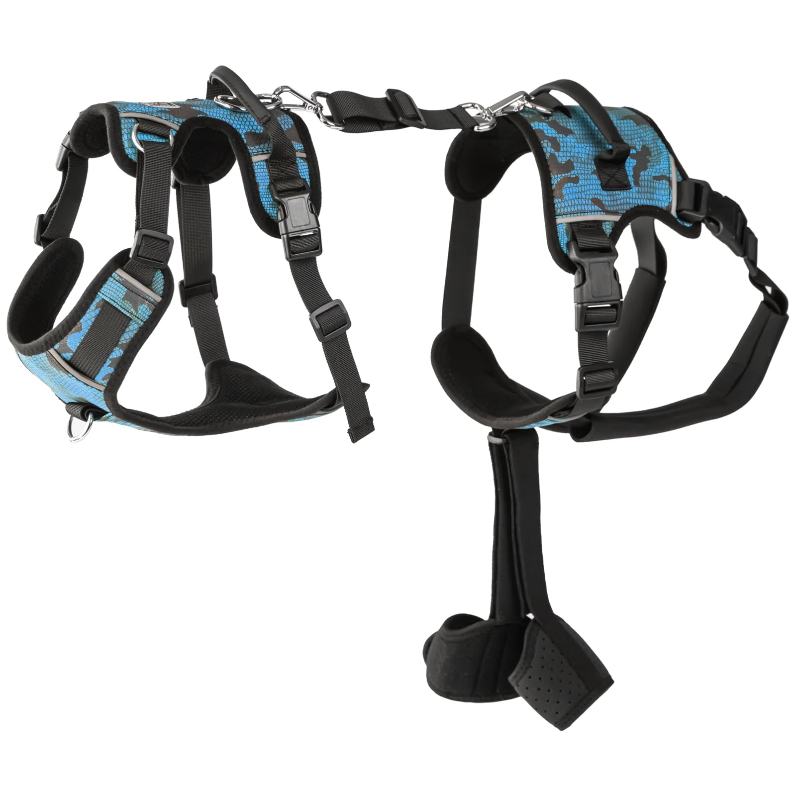 Photo 1 of Dollephi Dog Lift Harness, Dog Lift Sling Carrier with Handle & Shoulder Sling, Support Harness for Rear Back Legs Helps,Disabled,Arthritis,Joint Injuries,Paralysis Up Stairs?Blue,Extra Large?
