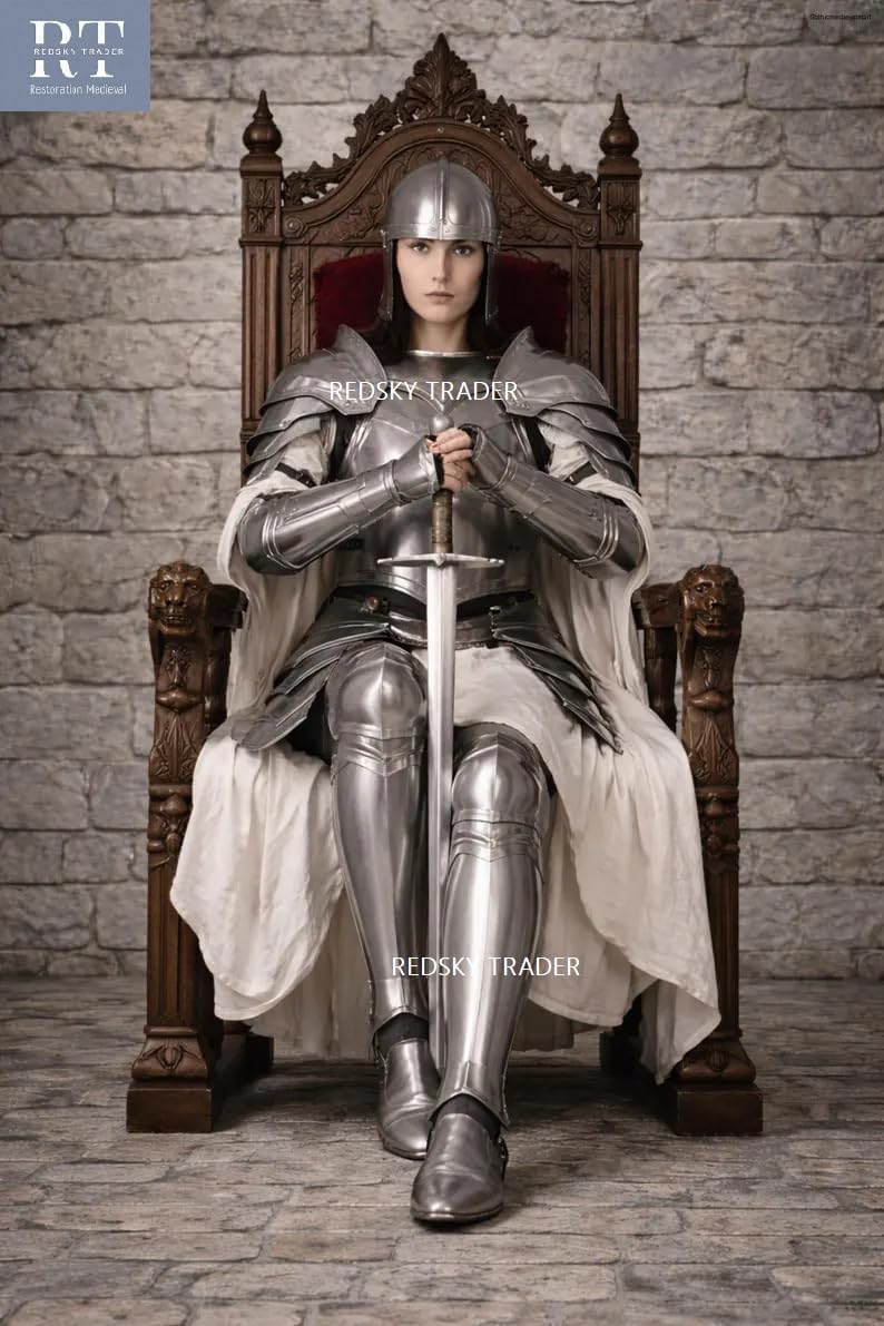 Female Knight Medieval Suit of Armor – Steel Battle Armor for Renaissance & Roleplay Events