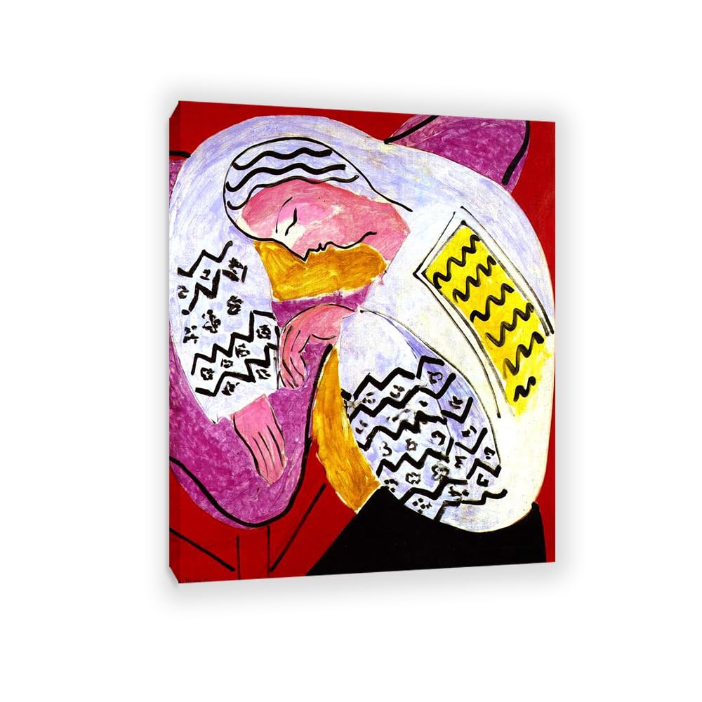 Mycggdgh Unframe Henri Matisse Painting Reproduction The Dream Fine Art Canvas Henri Matisse Wall Art Canvas Prints For Home Decor For Living Room Bathroom Office 65X50cm(26X19in) Frame