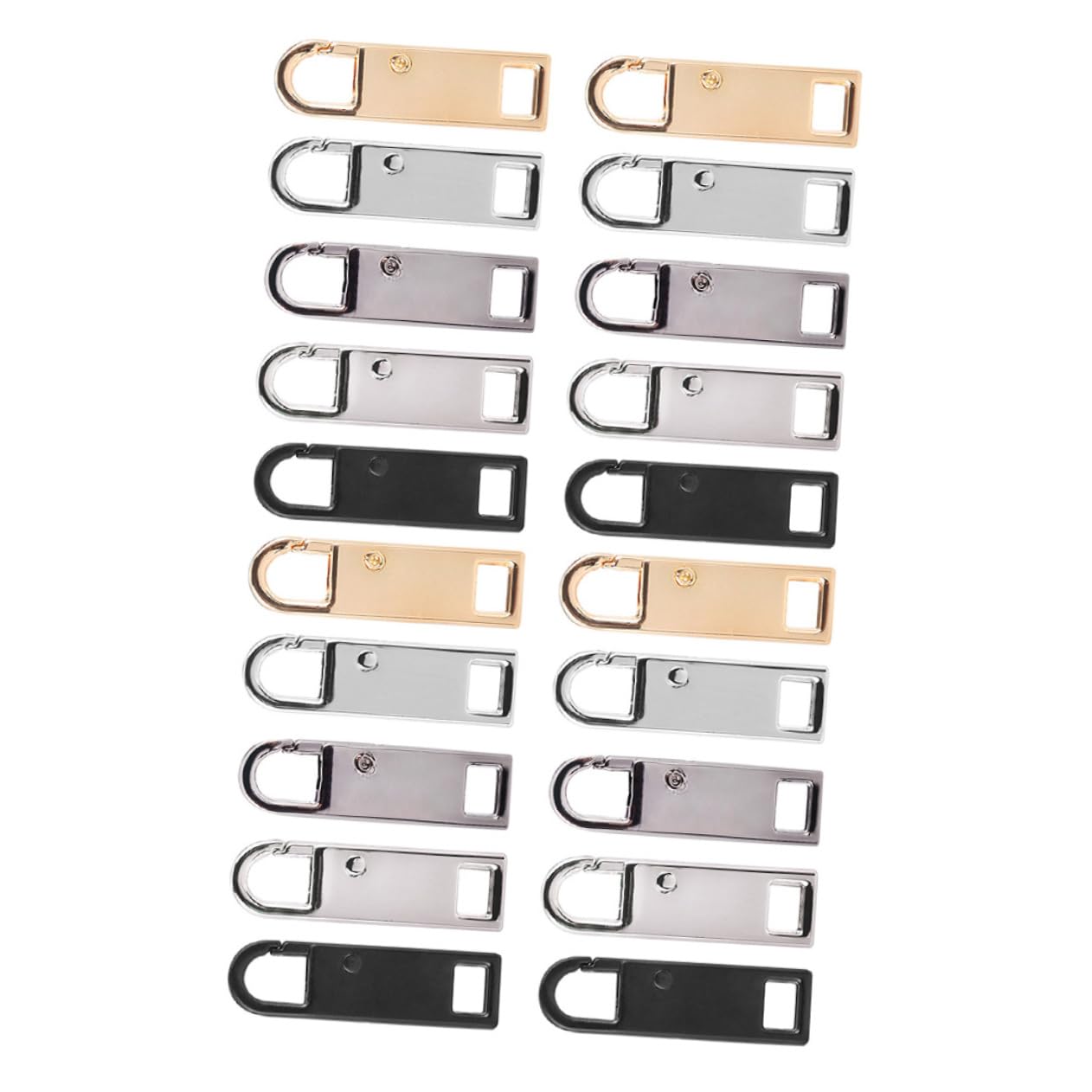 NUOBESTY 40piezas Tiradores Multifuncionales Para Cremalleras Accesorios Para Equipaje Ropa y Manualidades Solución Práctica Para Reemplazo De Lengüetas De Cremallera Mezclados