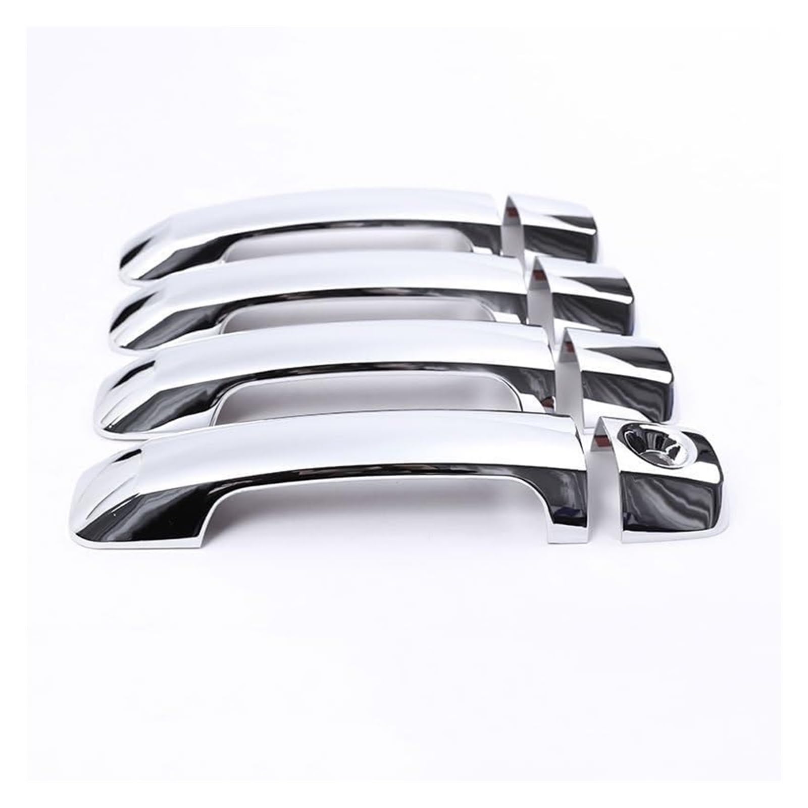 QWQTHGS Car Exterior Door Handle Cap for Toyota for Tundra 2007-2021 for Sequoia 2008-2020 ABS Silver/Carbon Fiber/Black Car Door Handle Cover Trim Sticker(Silver)