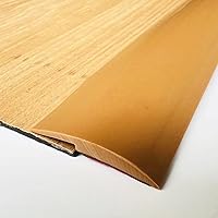 Vista 2 de Tira de transición autoadhesiva para umbral de alfombra a madera, cubierta protectora de borde de suelo ligera, para transiciones con diferencias