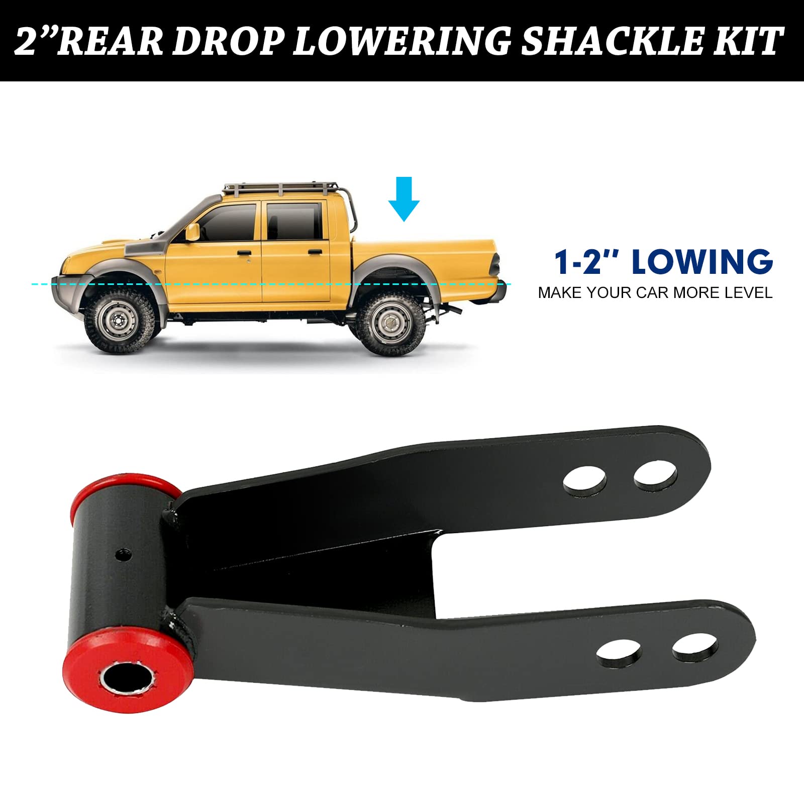 3 Inch Drop Shackles Silverado 1500