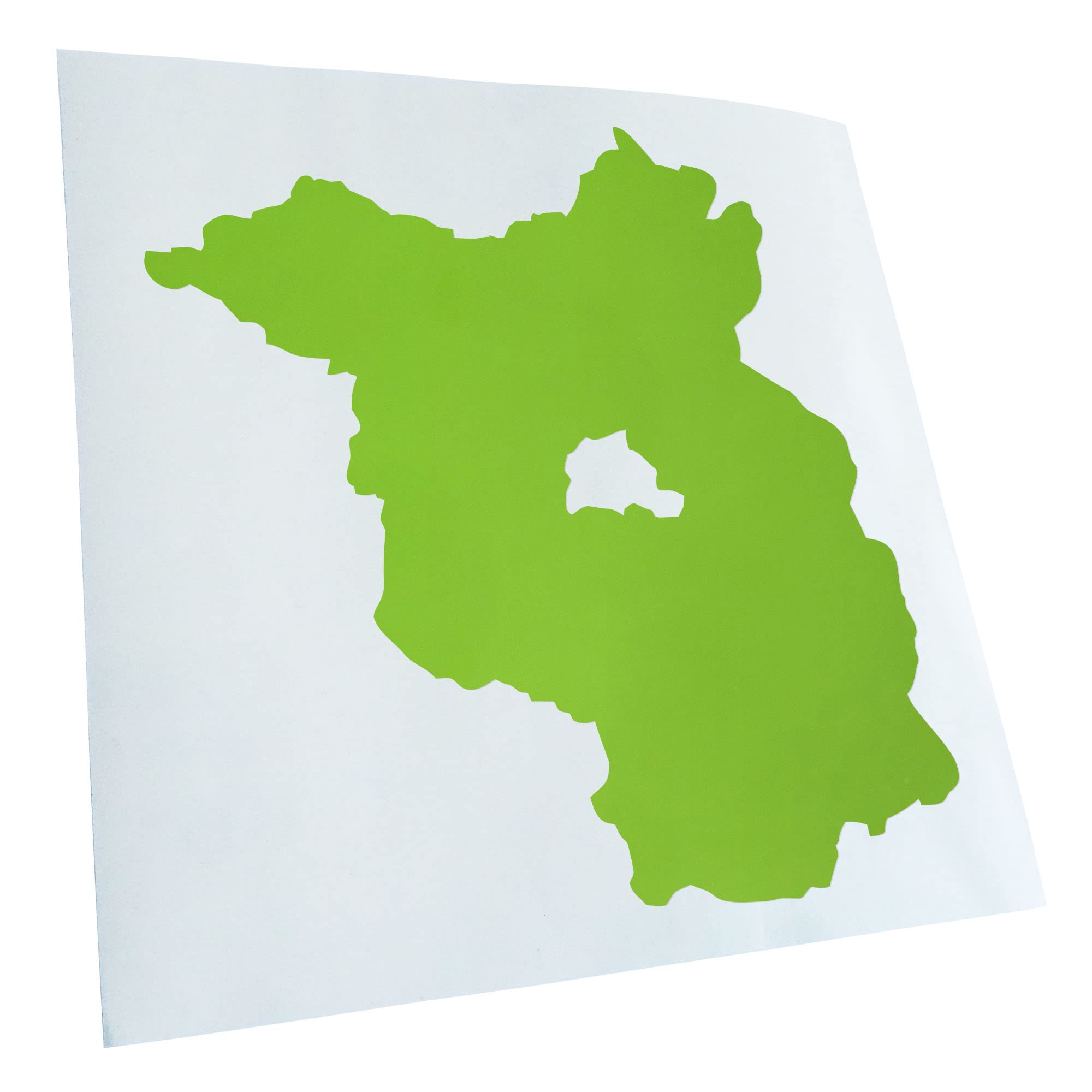 Kiwistar - Car Sticker - Green - 40 x 36 cm Brandenburg Germany Silhouette - Rear Window Car Sticker Weatherproof for Car Truck Moped Truck - Sticker Exterior Self-Adhesive Tuning Accessories for