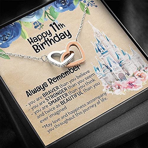 Personalized Jewelry Gift - Forever Love Necklace, 11 Year Old Girl Birthday Necklace, Gift for 11th Birthday, 11 Year Old Girl Birthday Gift, Gift for 11 Year Old Girl Birthday,One Size