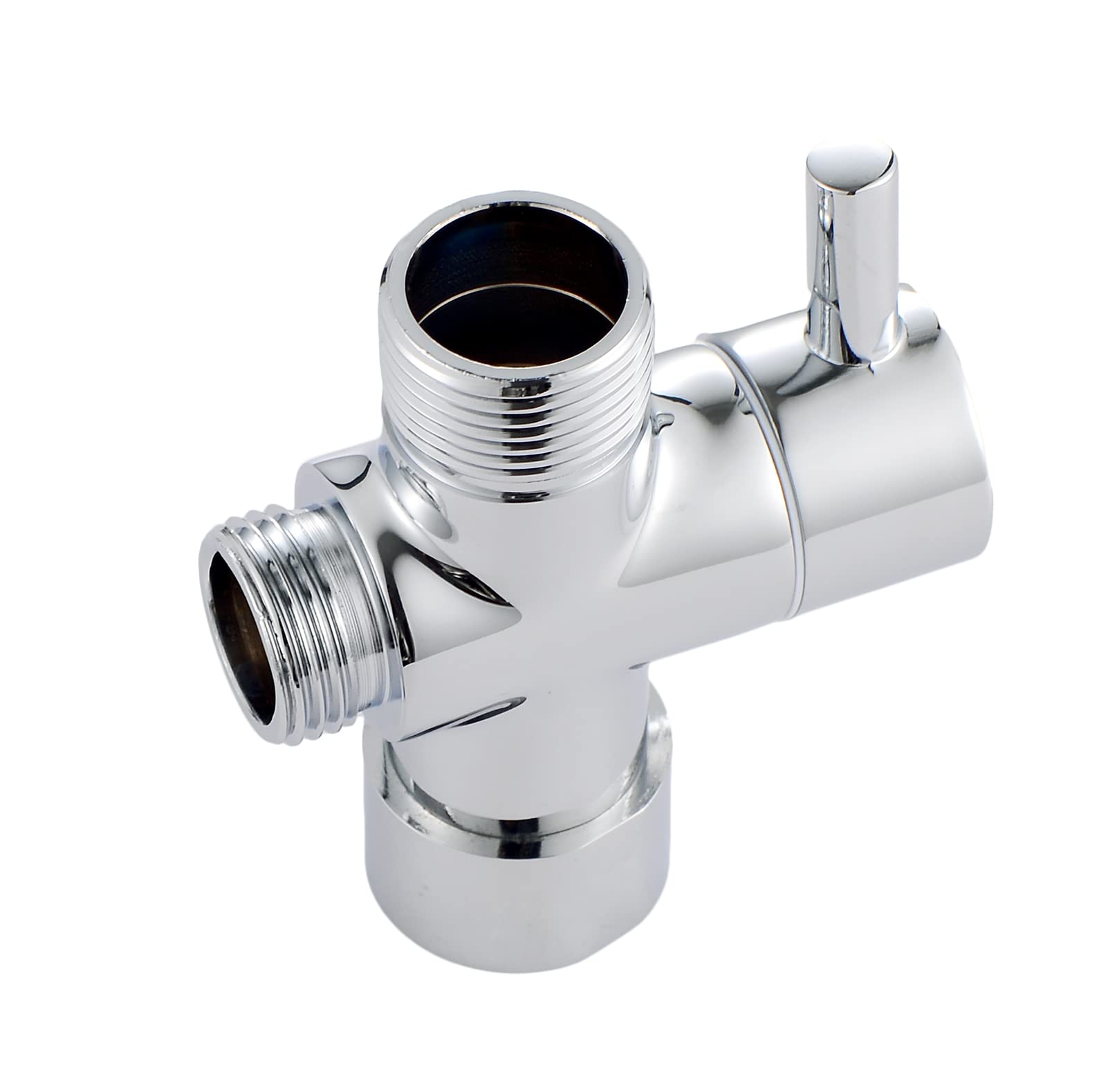 Bafeel Bidet T Adapter,T Adapter with Shut-off Valve,T Adapter 3-way 7/8" to 1/2" Tee Connector T Adapter for Bidet,T Adapter Valve for Handheld Toilet Bidet Spray(T-Valve Adapter)