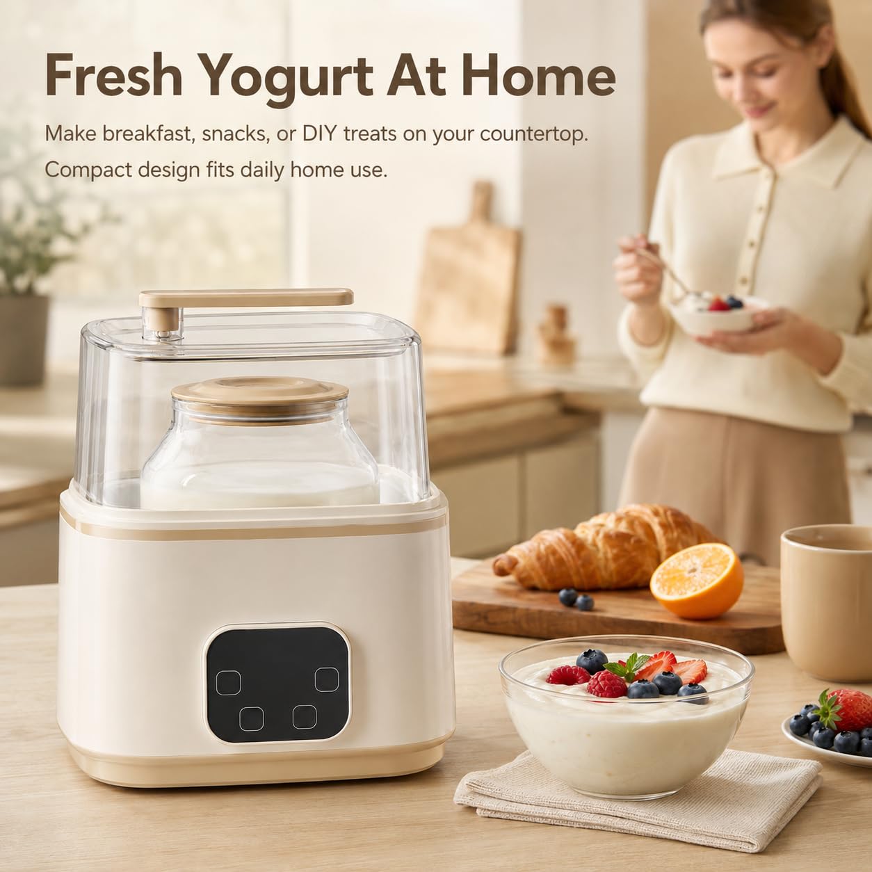 Yogurtera, Tarros de Cristal 1L+2L, 7 Programas