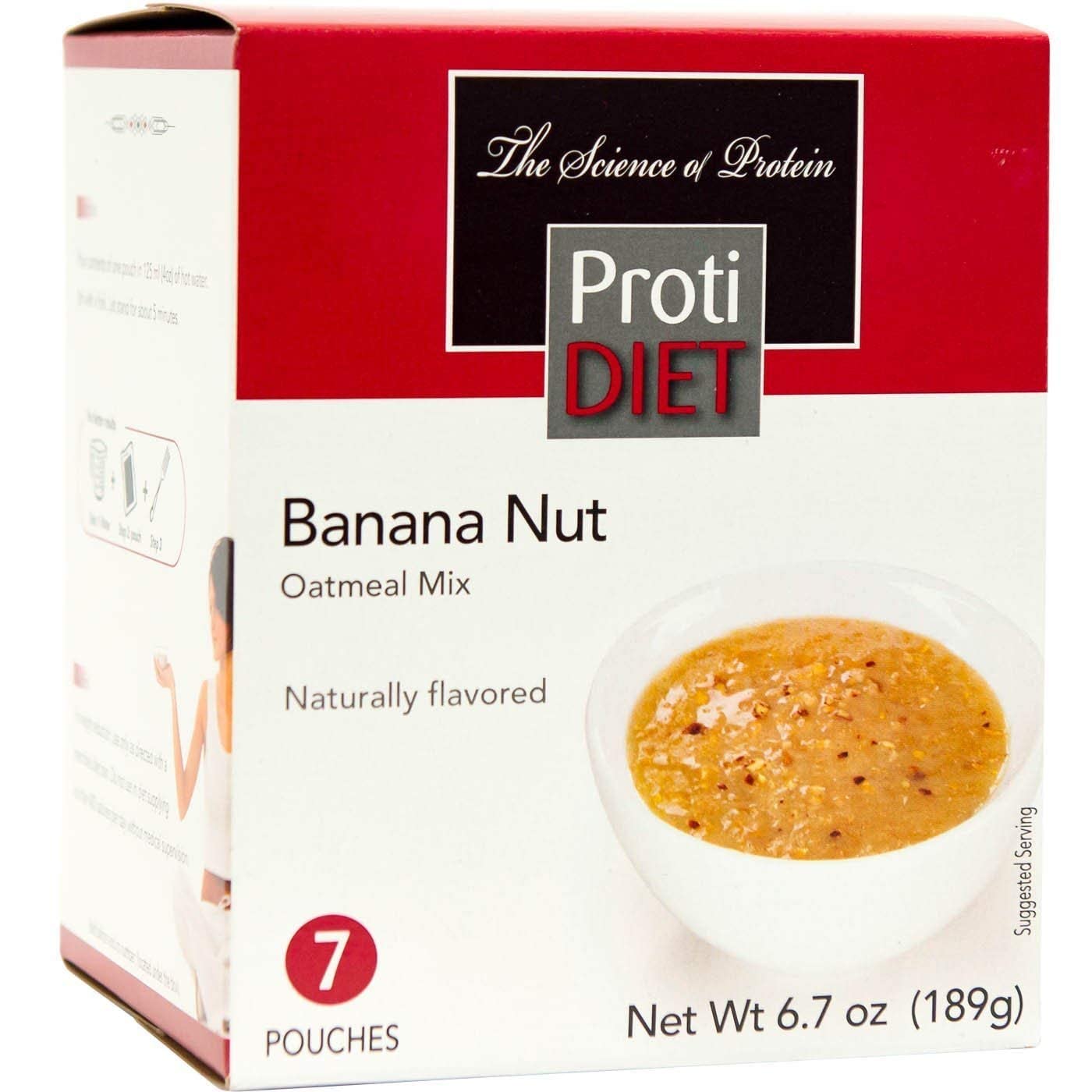 ProtiDiet Avena – Nuez de plátano (7caja) – Alto contenido de proteínas ...