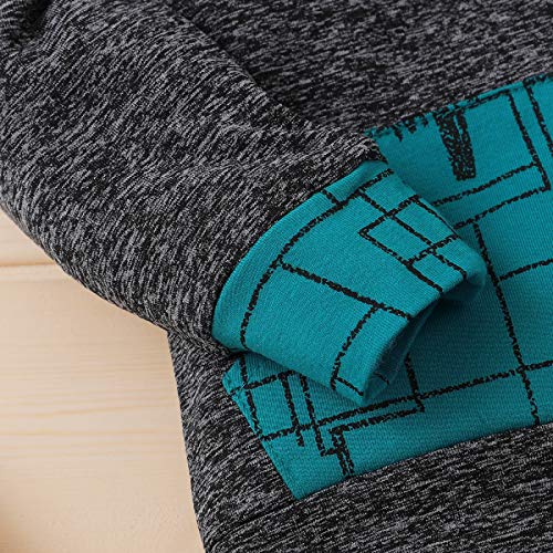 Baby Boy Hooded Shirt + Broek Lange Mouw Katoen Set Sweatshirts 2st - Image 4