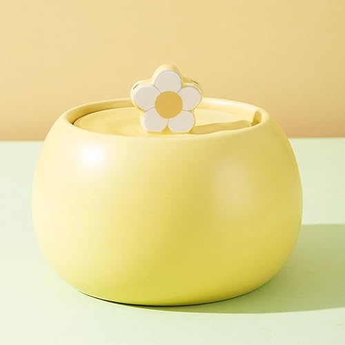 Miniatura 8 de Fuente de agua de cerámica para gatos, fuente automática de agua para mascotas de 1.5 L/50 onzas, filtros y bombas incluidos, fuente para gatos