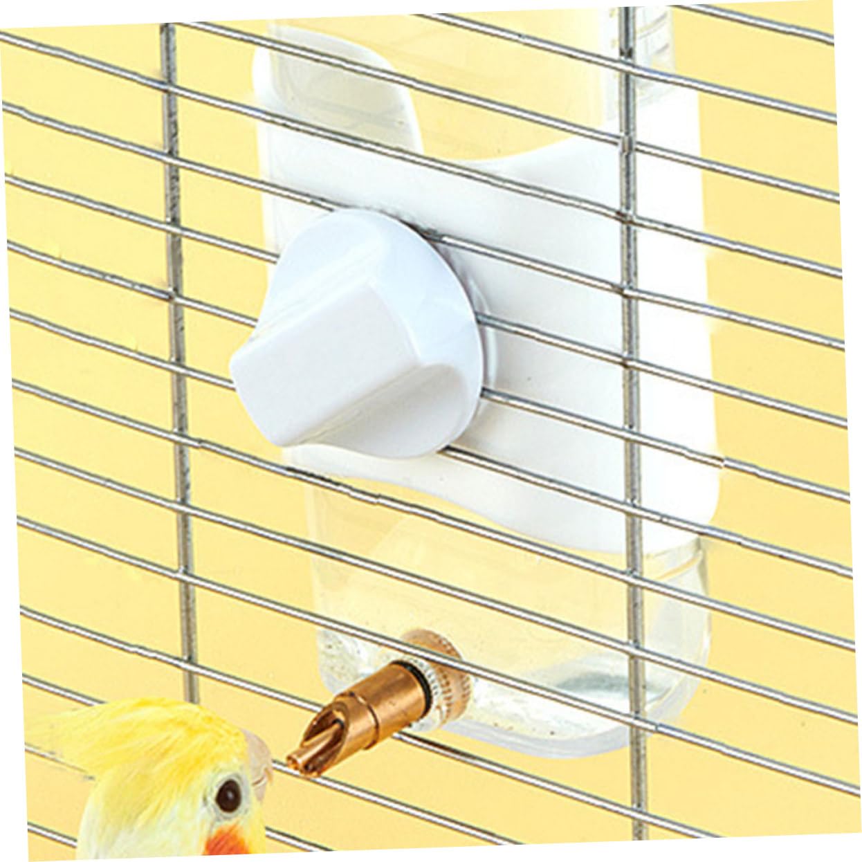 BESPORTBLE 5pezzi Dispenser Automatico Per Pappagalli Capacità Facile Da Installare Senza Perdite Accessorio Per Uccelli Da Gabbia Mangiatoia Pratica e Sicura