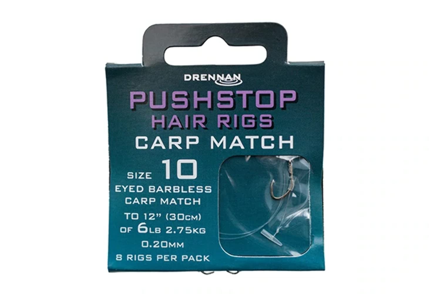 DRENNAN CARP MATCH QUICKSTOP HAIR RIGS SIZE 14 - HNQCMA014
