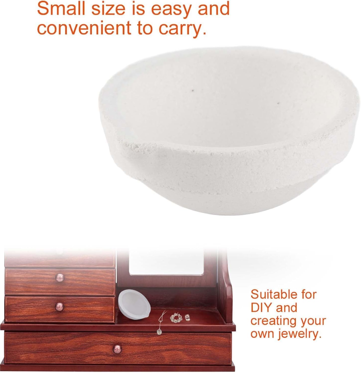 Small Ceramic Crucible Bowl, 2PCS Ceramic Crucibles for Melting Metal
