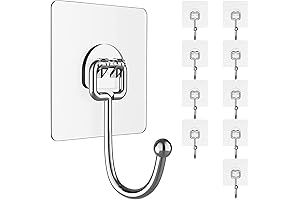 Self-Adhesive Stick-On Picture Hooks: A Transparent and Waterproof Solution for Effortless Hanging
