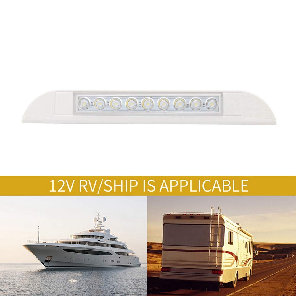 9 LED Luz de Toldo 12V 24V Impermeable 256 Mm Exterior Caravana Autocaravana de la LáMpara