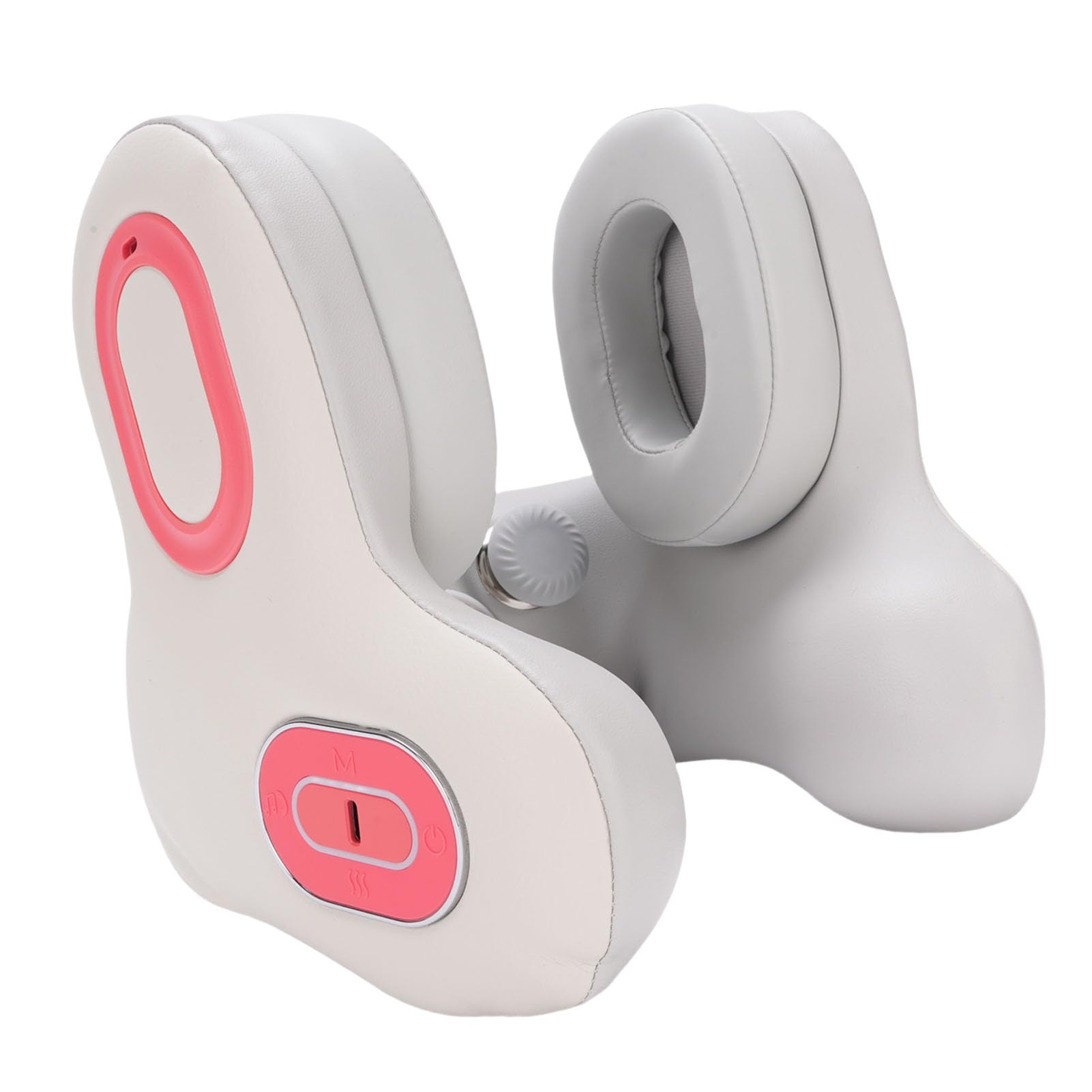Alomejor Cuscino cervicale da viaggio, materiale in pelle con altoparlanti Bluetooth, funzione di cancellazione del rumore e riscaldamento per aereo e uso domestico