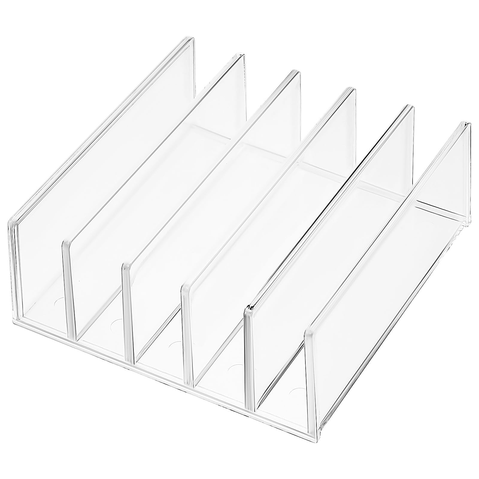 Abaodam Supporto Libri Trasparente PS da Scrivania, Design Verticale