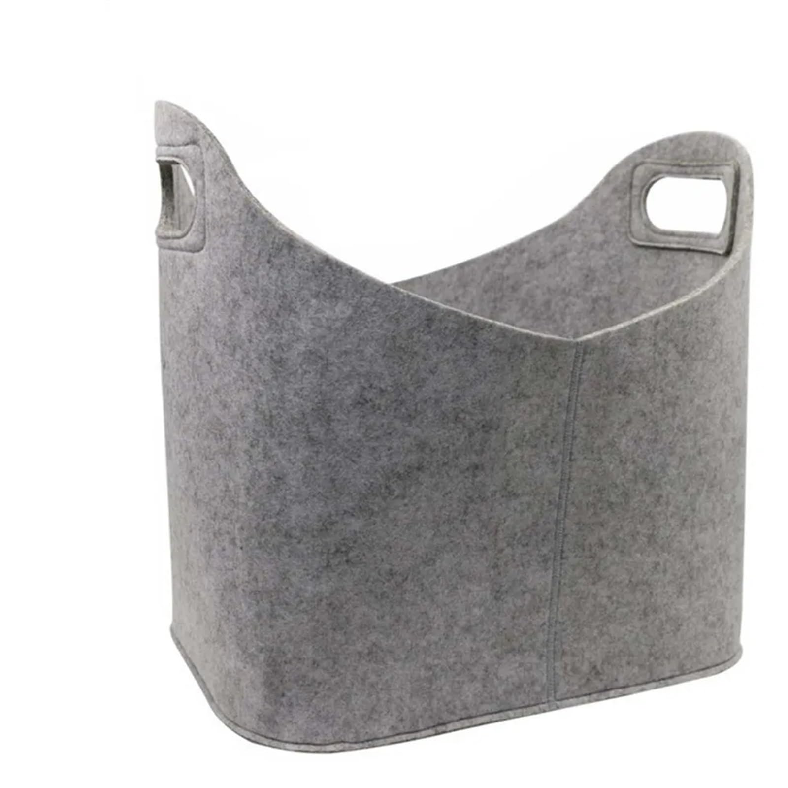 Filzholz-Aufbewahrungskorb, Brennholz-Filzkorb, Filz-Aufbewahrungskorb mit Griff, faltbar(Gray)