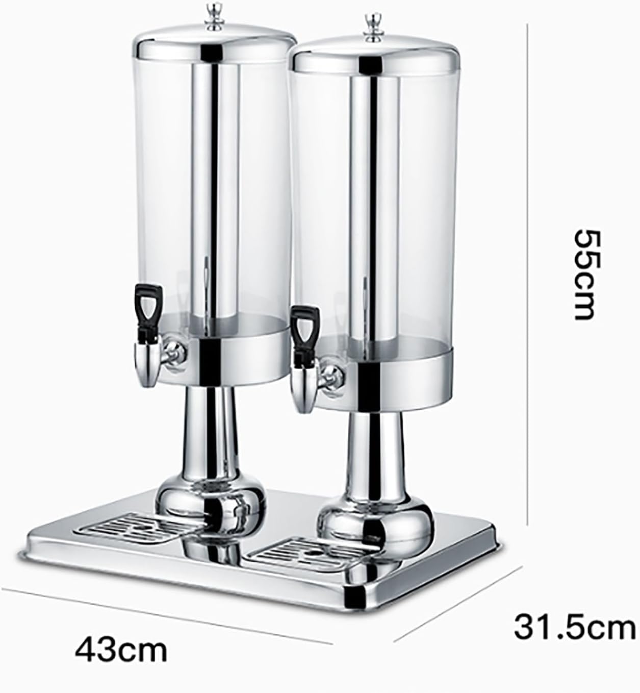 Dispensador de bebidas de autoservicio, dispensador de bebidas de 6 L/12 L con grifo, tanque transparente, fácil de limpiar, para restaurante, hogar, hotel, fiesta