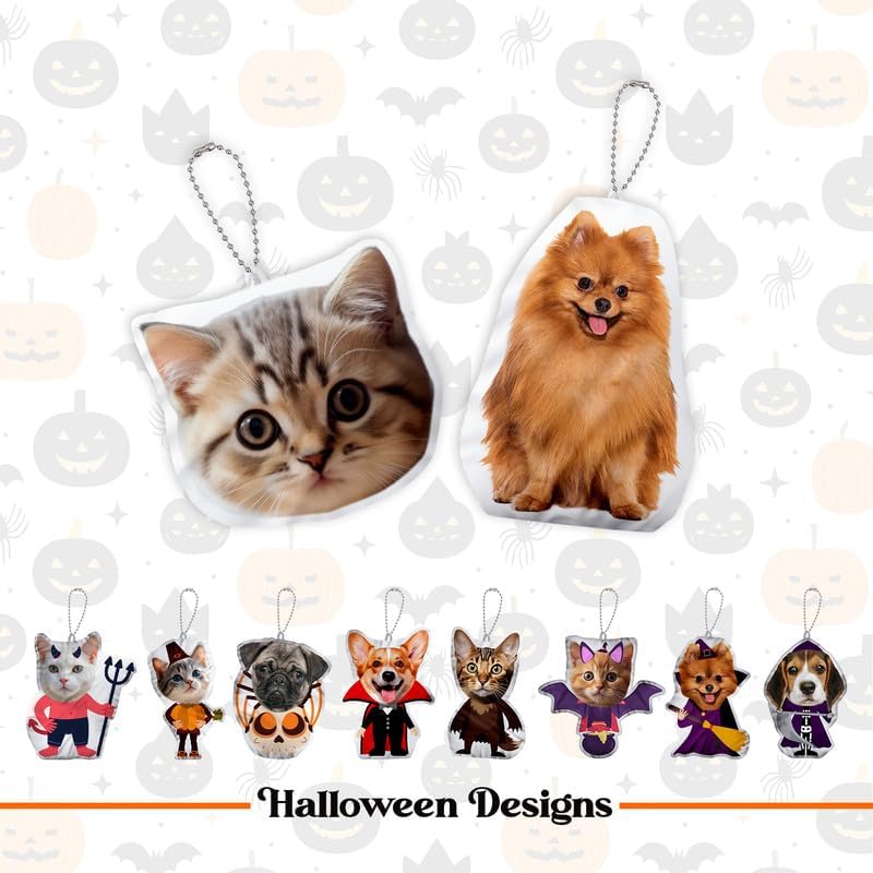 Miniatura 2 de TESFANS Llavero personalizado con fotos divertidas, llavero personalizado para cara o foto, cumpleaños, Acción de Gracias, Navidad para él o ella