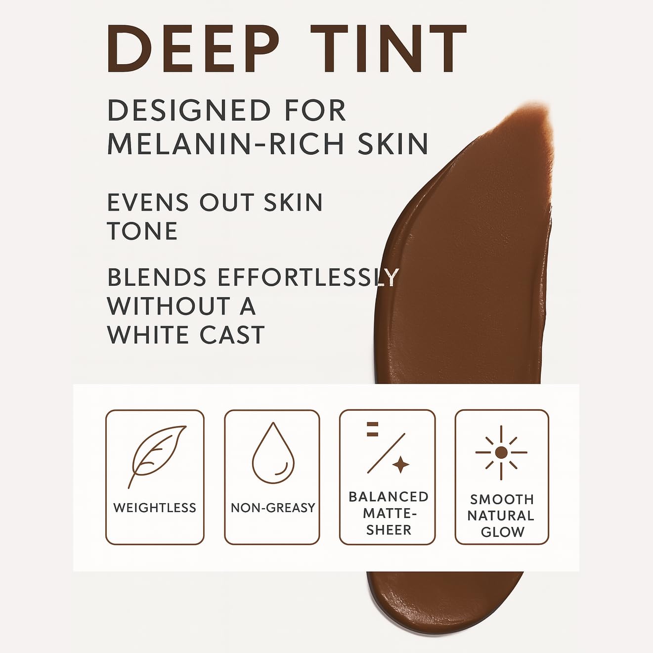 NAELI Anti Aging Tinted Moisturizer SPF 50, Mineral Sunscreen for Face with Zinc Oxide, Peptides & Ceramides, Natural Hydrating Dark Tint - 1.4 oz - Image 8