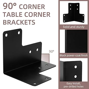 韓国食器5点セット bracket table VEVOR Workbench Corner Brackets, 5mm Thick Steel Shop Table