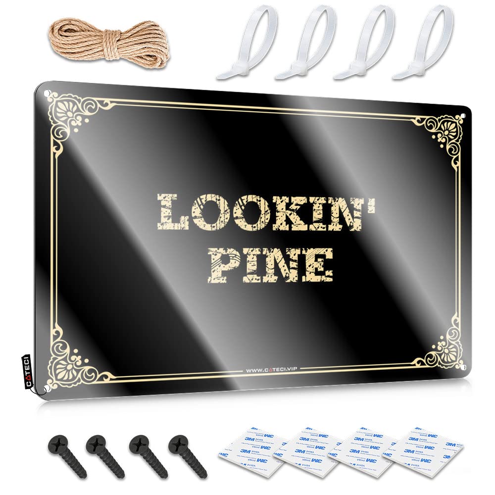 MWFKKADDB Hot Beer Tin Sign Lookin' Pine Tin Sign Men Cave Decor Man Cave Sign Decor(30X40CM)