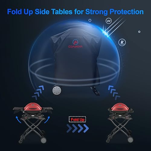 Miniatura 4 de Comnova Weber - Funda para parrilla - Serie Q, Q2000Q200Q1000Q100, Q2200, 2400, 1200, 1400 y más, resistente al agua