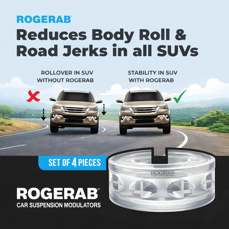 Image of ROGER Rogerab For BYD Sealion 7 (4 Pcs) Patented, ARAI Tested Car Comfort Enhancer For Reduced Road Jerks & Better Driving Comfort