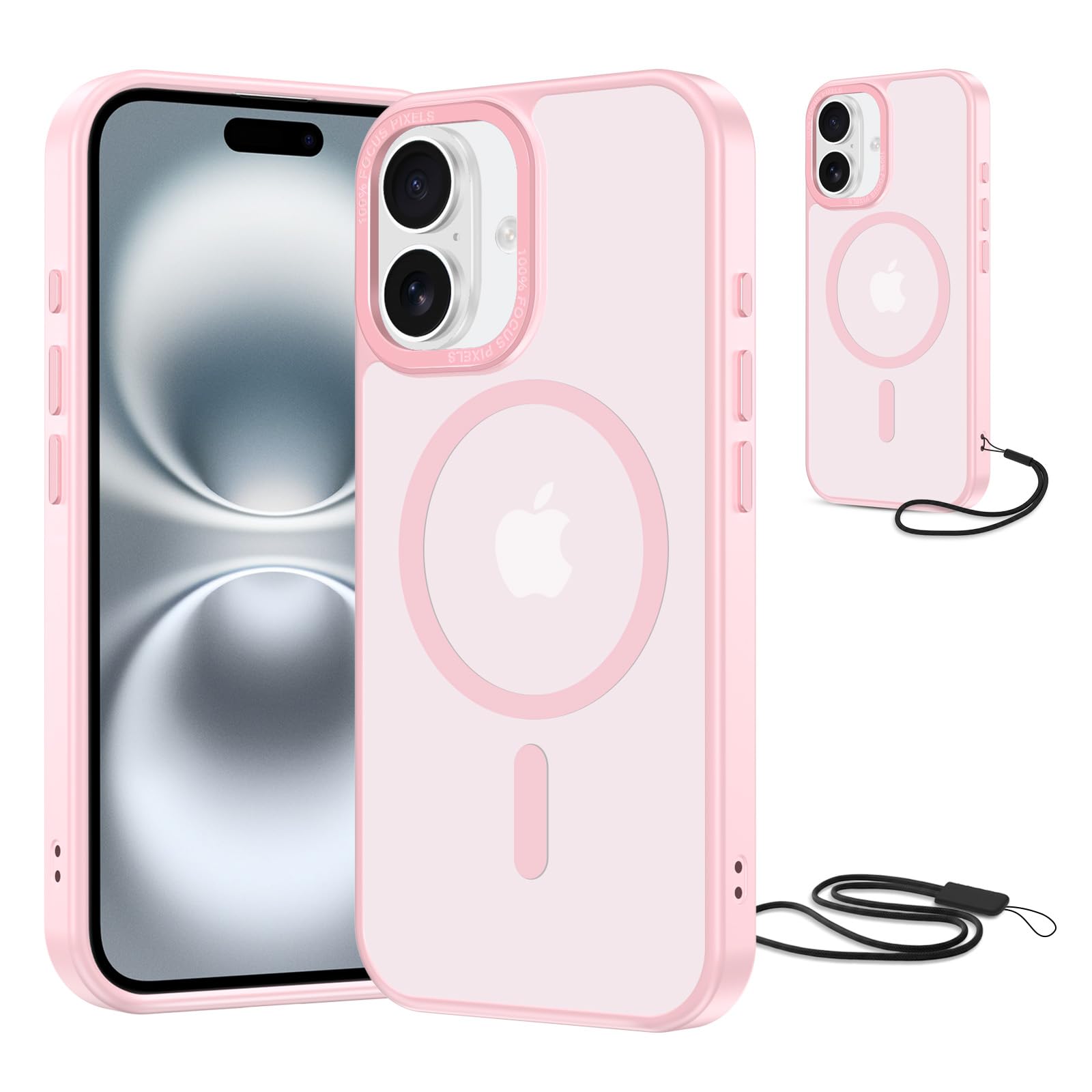 NEW'C Magnetisch Hülle für iPhone Serie kompatibel mit MagSafe Ultimate, stoßfest – starker Magnetismus und militärischer Schutz