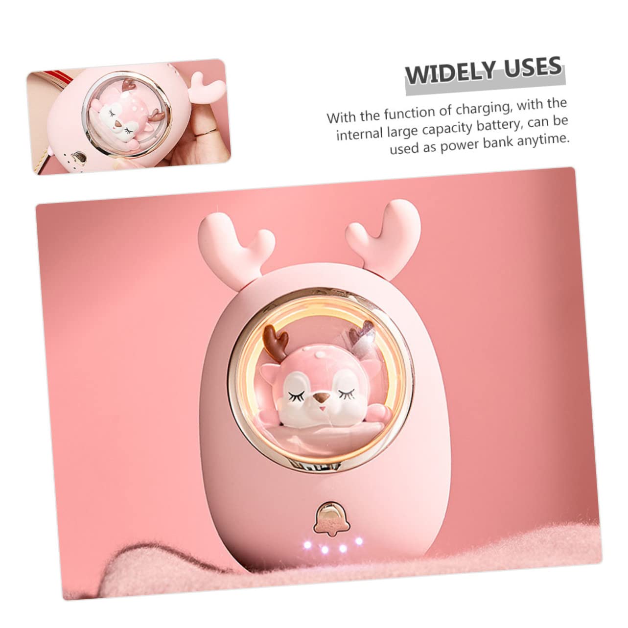 Toddmomy Scaldamani Ricaricabile USB Portatile Scaldamani Elettrico Mini Tascabile Protezione Contro Surriscaldamento per Campeggio Escursionismo e Sci