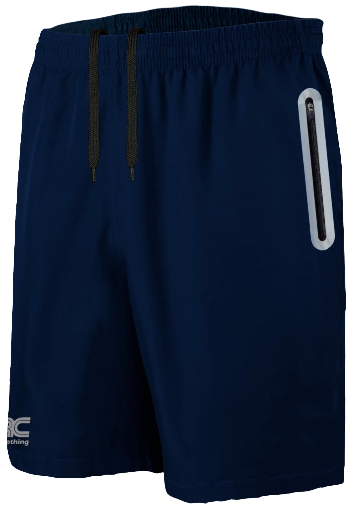 Jrc Just Royal Clothing Men's Navy Running Shorts With 2 Zip Pockets, Lightweight Shorts For Workout & Gym (, Xxl)