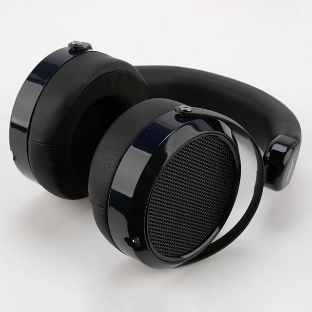HiFiMAN HE6se V2 Pełnowymiarowe słuchawki nauszne, płaskie, magnetyczne, audiofilskie, regulowane, Niebieskie (Midnight Blue)