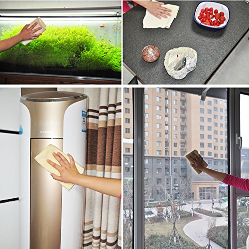 Torrami Vehicle Cleaning Accessories 19 X 31 Inch Approximately, Leather Chamois Cloth Natural Fabric Shammy Drying Towel Dryer For Car Wash Care (19 X 31 Inch) #TOP5