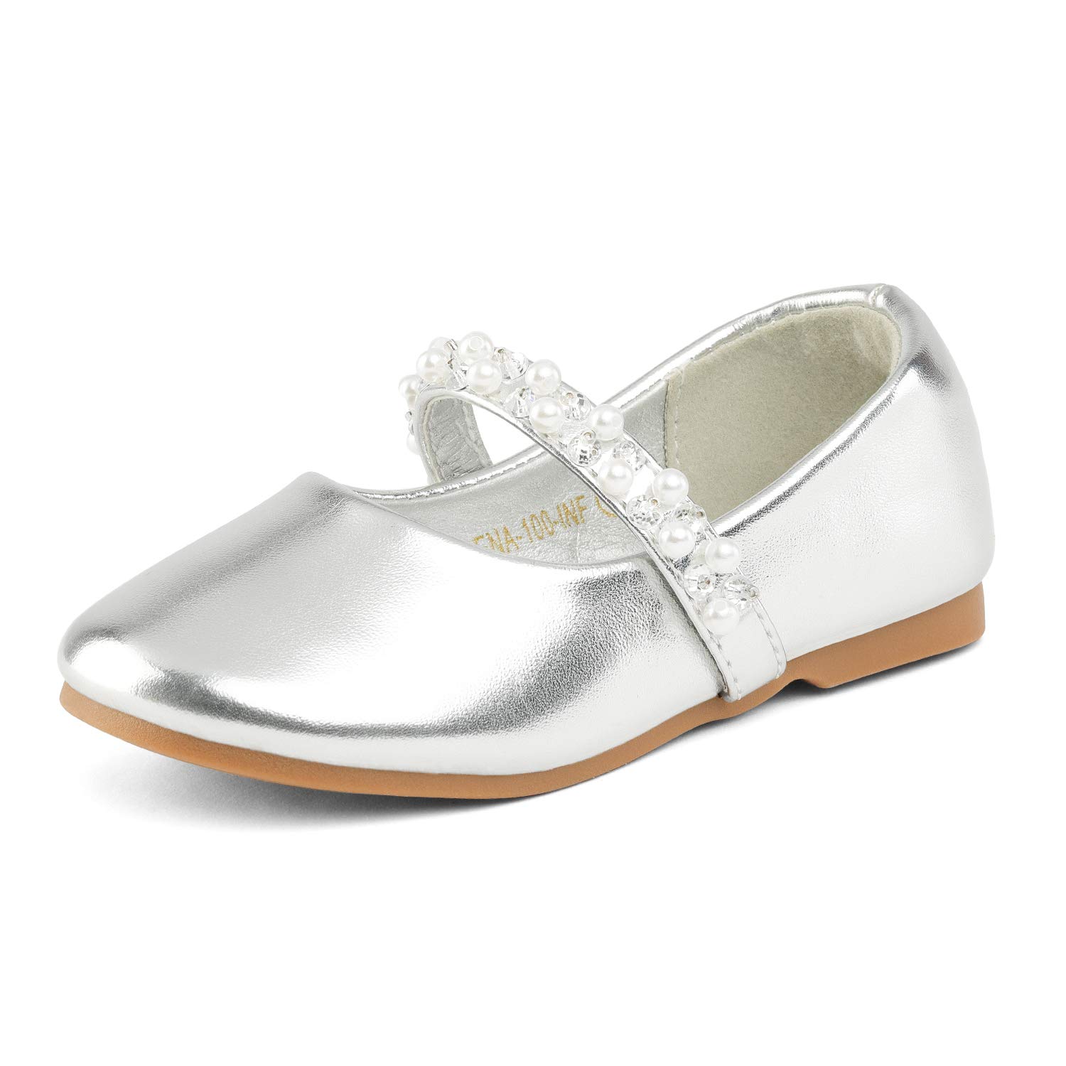 DREAM PAIRS Girls Mary Jane Casual Slip on Ballerina Flat (Toddler)