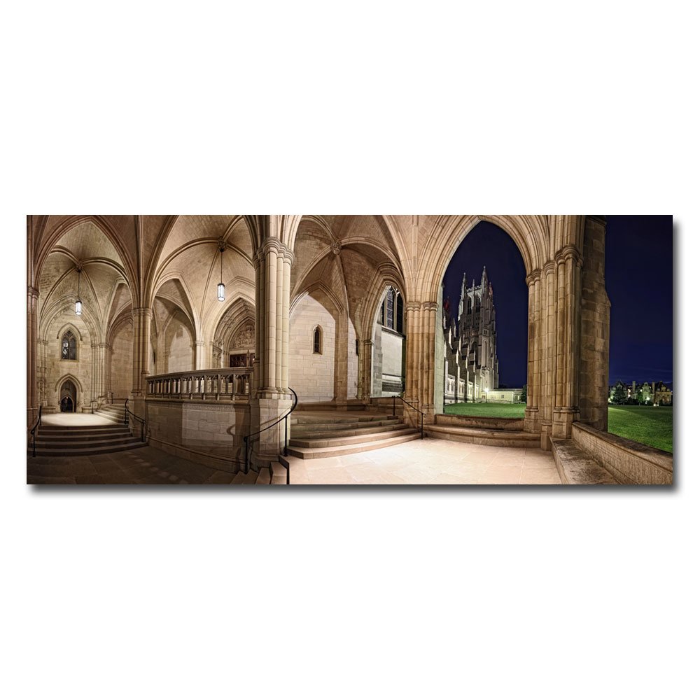 National Cathedral by Gregory O'Hanlon, 10x24-Inch Canvas Wall Art